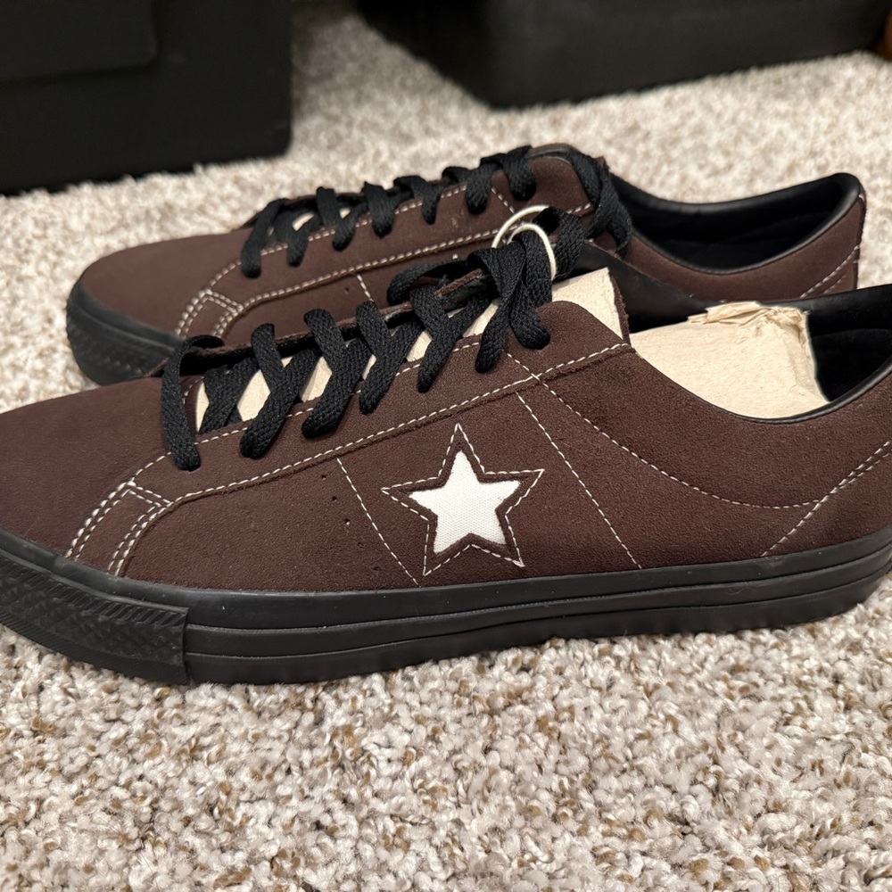 Custom suede brown Converse One Stars
